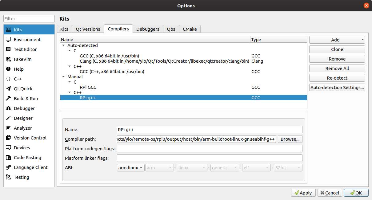 RPi C++ Compiler